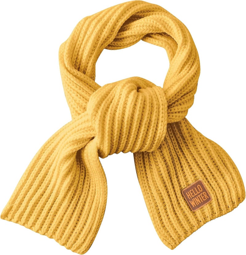 Hello Winter Kids Scarf Winter Neck Warmer Toddler Neck Scarf Girls Thick Scarves Boys Warm Neck Warp 2-12 Years - Image 1